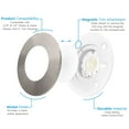 thumbnail image 3 of Luxrite 3-4 Inch LED Ceiling Light, 5CCT 2700K-5000K, 650LM, J-Box or 4 Inch Housing, Wet Rated, UL, Nickel 4 Pack, 3 of 8
