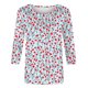 thumbnail image 3 of Tops de Verano 3/4 Mangas para Mujeres 2025 Impresa Camiseta Blusa Cuello Redondo Primavera Y Verano Top, 3 of 5