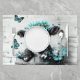 thumbnail image 2 of Placemats, Vintage Countryside Board Table Mats Rustic Butterfly Daisy Floral Decor Highland Cow Place Mat 18"*12"*4, Bull Cattle Farmhouse Western Animals Kitchen Decor, 2 of 4