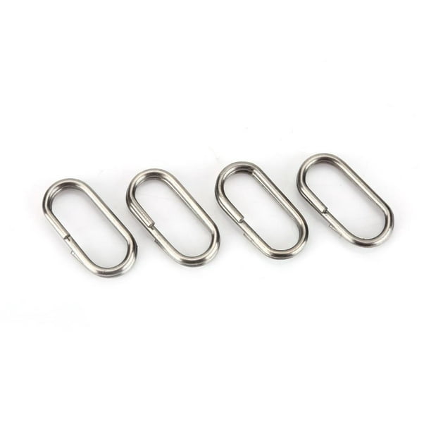 High Quality Stainless Steel Oval Split Rings Fishing Hanging Snap
