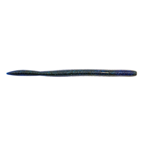 Z-man Mag Fattyz Lures 7 1/4" Length, Black/Blue Laminate, Package of 6