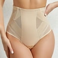 thumbnail image 3 of SWSMCLT Women's High Waisted Shapewear Shorts Firm Thong Tight Postpartum Body Shaper Tummy Control Body Shaper Apricot X-Large, 3 of 4