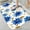 Blue Flowers, variant on 1pc Seashells on Beach Absorbent Non-Slip Bathroom Thickened Flannel Rug Decor,Soft,Quick Drying,Suitable For Indoor/outdoor Use,Bathrooms,Bedrooms,Kitchens,Terrace,Laundry Rooms,16"x24"