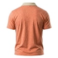 thumbnail image 6 of BSDJILFG Mens Golf Shirts Casual Buttons Up Short Sleeve Lapel Summer Breathable Color Blocked Pocket Tees, 6 of 6