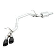 thumbnail image 1 of AWE Tuning Exhaust System Kit 3015-33309 0FG Cat-Back System; T304L Stainless Steel; With Muffler; Single Exhaust With Single Exits; Rear Exit; 4.5 Inch Dual Diamond Black Tip, 1 of 6