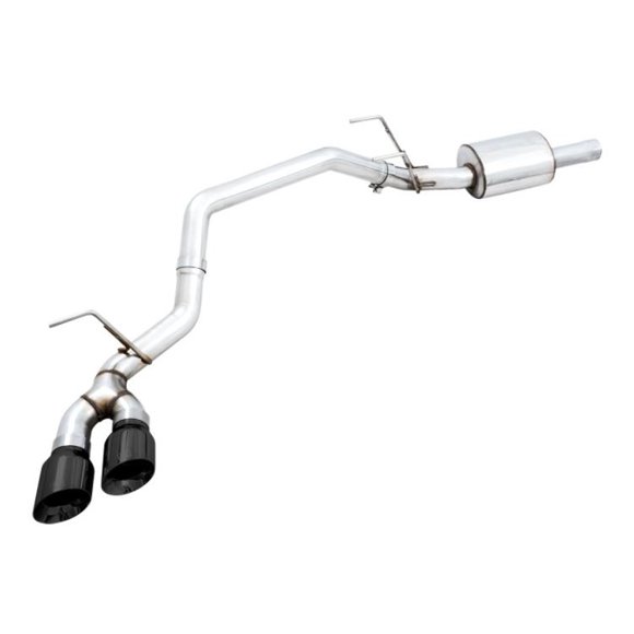AWE Tuning Exhaust System Kit 3015-33309 0FG Cat-Back System; T304L Stainless Steel; With Muffler; Single Exhaust With Single Exits; Rear Exit; 4.5 Inch Dual Diamond Black Tip