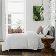 thumbnail image 2 of Dawn 2-Piece Duvet Set in Brushed White, Twin and Twin XL Size, Duvet with Sham(s), Supremely Soft, Cloudlike Sleep, 2 of 6
