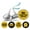 Goldenrod & Black, variant on Darling Souvenir Candy Labels 190 Pcs No Monsters Allowed Party Theme Stickers-Navy Blue