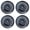 HY-Black, variant on (4-Pack) Premium 17" Black Wheel Rim Cover Hubcaps OEM Style Replacement Snap On Car Truck SUV Hub Cap - 17 Inch Set
