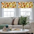 thumbnail image 4 of LALILO Kitchen Curtain Valance With Trees Autumn Tree Autumn Rod Pocket Window Curtain 52"x 18" Set of 2, 4 of 5
