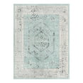 thumbnail image 3 of Unique Loom Aurelia Collection Area Rug - Trajan (9' x 12' Rectangle Aqua/Ivory), 3 of 7