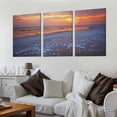 thumbnail image 2 of Nawypu Wall Art Paintings Sunrise frozen sea Beautiful winter landscape lake morning time Canvas Art Print wall Poster Artwork for living Room Bedroom Wall Decor and Home Decor 12''x16''X3 Panels, 2 of 4
