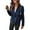 Navy, variant on PRETTYGARDEN Women's Faux Suede Jackets 2025 Spring Fall Clothes Long Sleeve Open Front Cropped Coat Outwear