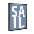 thumbnail image 4 of Stupell Industries Nautical Sail Text Nature Painting Gray Floater Framed Canvas Art Print Wall Art, 25 x 31, 4 of 10
