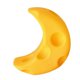 thumbnail image 2 of Cartoon Moon Night Light Warm LED One Button Switch Cute Cheese Night Lamp for Teen Girls Boys, 2 of 10