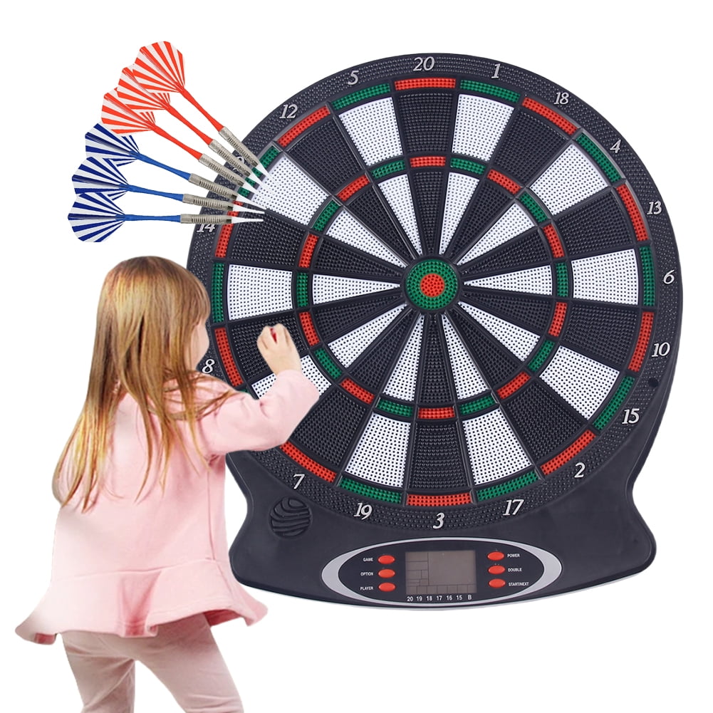 BLEEUS Electronic Dartboard Target Board With 6 Darts Interactive For Indoor Games （Darts Boards）