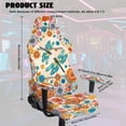 thumbnail image 4 of TSOVTHRID Dragonfly Colorful Daisy Print 4 Pieces Gaming Chair Covers Slipcovers, Non-Slip Stretchable Computer Reclining Gaming Chair Seat Cover with Armrest Covers, 4 of 7