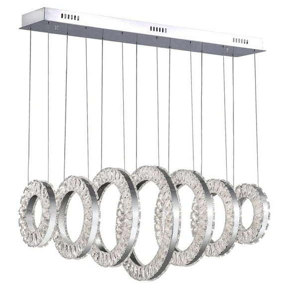 CWI Lighting Celina LED Chandelier With Chrome Finish