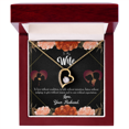 thumbnail image 1 of To My Wife Love Talk Listen Forever Necklace w Message Card, 1 of 8