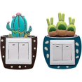 thumbnail image 4 of Light Switch Sticker Cactus Design Light Switch Decoration For Light Switch Sockets Wall Decor 5 pcs (Random Pattern), 4 of 5