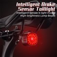 thumbnail image 3 of WEST BIKING Intelligent Bike Taillight Rechargeable Bicycle Rear Light High-Bright Cycling Warning Lamp Waterproof with 6 Light Modes for MTB Mountain Bike Road Bike, 3 of 7