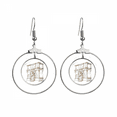thumbnail image 1 of Arche de Rome Boucles d'Oreilles Cerceau Pendentif Bijoux Cercle Goutte, 1 of 3