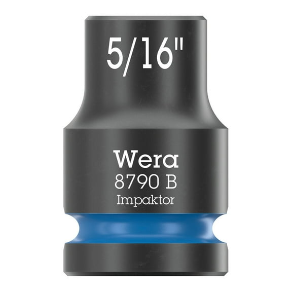 Wera 005514 8790 B 1/4" Impaktor Socket, 3/8" Drive, 6 Point