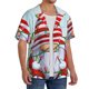 thumbnail image 2 of Fotbe Funny Christmas Gnome Camisa Estampada de Manga Corta para Hombre, Casual de Verano, Estilo Playero, Sin Arrugas-Large, 2 of 5