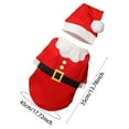 thumbnail image 2 of Festive Holiday Pet Outfit Cozy Soft Jingle Apparel With Santa Hat Bow Tie For Small Medium Large Dogs Cats Photo Party, 2 of 5
