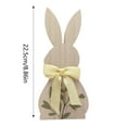 thumbnail image 3 of Exquisite Wooden Easter Bunny Decoration Desktop Ornament for Home and Festive Giving Easter Decoration, 3 of 6