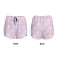 thumbnail image 3 of KLL Shells Pearl Pattern Shorts Women,Athletic Shorts High Waisted Running Shorts Pocket Sporty Short Gym Elastic Workout Shorts-XX-Large, 3 of 7