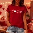 thumbnail image 4 of Goodtrade8 Valentines Womens Shirts Plus Size Love Women Valentine's Day Graphic for Girlfriend Short Sleeve Pullover Tops for Women, 4 of 6
