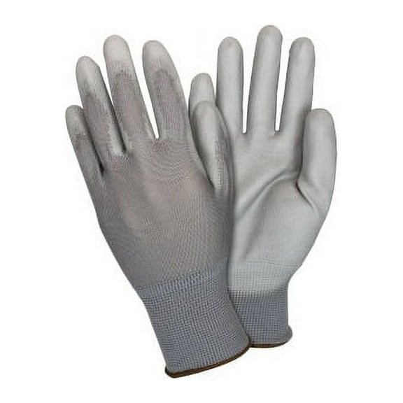 Safety Zone, SZNGNPUSMGY, Gray Coated Knit Gloves, 12 / Dozen, Gray