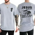 thumbnail image 3 of Jesus Made Me a Fisher of Men T-Shirt – Funny Christian Fishing Shirt for Men of Faith – Religious Outdoor Tee for Fishermen, Bible Verse Inspired Graphic Tee, 3 of 6
