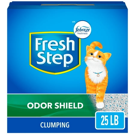 UPC: 0044600304663 | Fresh Step Odor Shield Scented Clumping Cat Litter with the Power of Febreze 25 lbs