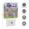 thumbnail image 2 of Equestria Girls Luz nocturna LED con sensor de anochecer a amanecer para dormitorio, baño, pasillo, escaleras - Lámpara LED nocturna de enchufe, 0.5W - 1 pieza, 2 of 6