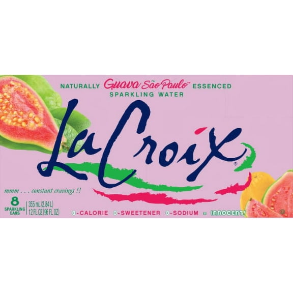 2X-LaCroix Guava Flavored Sparkling Water Cans - 12 fl oz - 8 pk