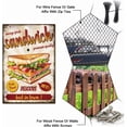 thumbnail image 4 of Letrero de metal vintage con texto en inglés "Sándwich" y "Palabras divertidas" para garaje, letreros personalizados, letreros para jardín, cueva, placa artística, póster, decoración de pared., 4 of 9