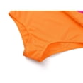 thumbnail image 4 of Serdomi Girls One Piece Rib Knit Swimsuits Color Block Side Cut Beach Sport Bathing Suit with Adjustable Strap Size 14, 4 of 7