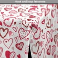 thumbnail image 4 of Love Dog Crate Cover, Valentine Hearts Gatherings Engagement Honeymoon Arrow Doodle Style Print, Easy to Use Pet Kennel Cover Small Dogs Puppies Kittens, 7 Sizes, Magenta Ruby White, by Ambesonne, 4 of 6