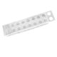 thumbnail image 4 of Jarrón de flores rectangular, soporte para plantas, jarrón largo, adorno moderno, arreglo floral, maceta para fiesta en casa, sala de estar, boda, 16 hoyos Soledad florero de acrílico, 4 of 10