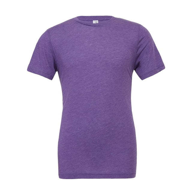 BELLA+CANVAS T-Shirt Unisexe Col Rond Triblend Manches Courtes, 2TG, Triblend Violet