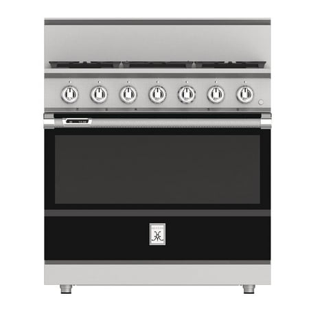 Hestan KRD365-NG-BK 37 Inch Wide 5.8 Cu. Ft. Free Standing Dual Fuel Range, 36" 5 Burner, Stealth