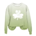 thumbnail image 4 of St.Patrick's Day Agkizg Toddler Baby Girls Summer Tops, Long Sleeve T-shirt for Kids, Toddler Girls Casual Pullover Blouse Tee Children Green Printing Crewneck T Shirts, Sizes 2-3 Years, 4 of 5