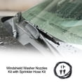 thumbnail image 3 of Dcenta Front Windshield Washer Squirter Nozzle Spray and 2 Meters Fluid Hose with 3 Pcs Connector, 3 of 6