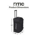 thumbnail image 3 of RTIC Road Trip Rolling Duffle Bag, Large, Water Resistant and Wheeled, Black, 3 of 4