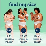 Always Discreet Postpartum and Adult Incontinence Underwear for Women, Size S/M, Maximum Protection, 14 Count