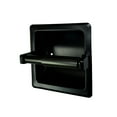 thumbnail image 2 of Open Box ARISTA Recessed Toilet Paper Holder in Matte Black, 2 of 6