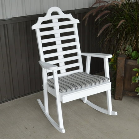 A & L Furniture Yellow Pine Marlboro Porch Rocker
