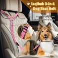 thumbnail image 2 of Reyox Dog Seat Belt for Car,Retractable Adjustable Dog Car Harness,Bungee Dog Seatbelt Tether with Dog Bowl, 2 of 8